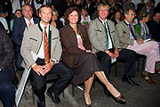 Haushams Bürgermeister Jens Zangenfeind, Staatsministerin Ilse Aigner und Miesbachs Landrat Wolfgang Rzehak (v.l.n.r.) (Foto: People Picture/Jens Hartmann)